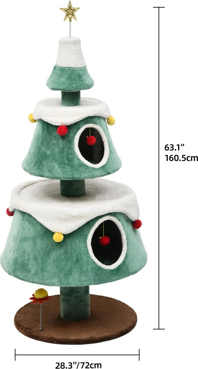 Yitahome 63-in Christmas Cat Tree