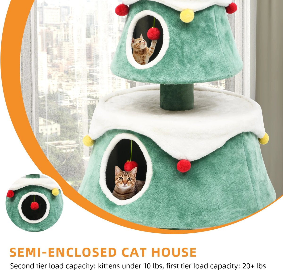 Yitahome 63-in Christmas Cat Tree