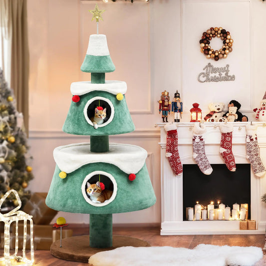 Yitahome 63-in Christmas Cat Tree