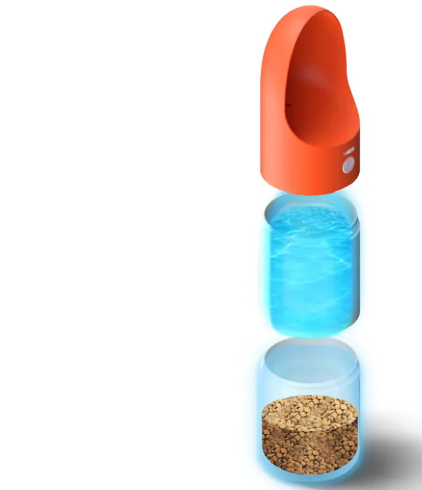 Portable Multi-Function Pet Travel Cup for Water/Food